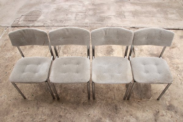 Rectangular Dining Table Andrè with Chairs, 1960s, Set of 5-EZZ-1822584