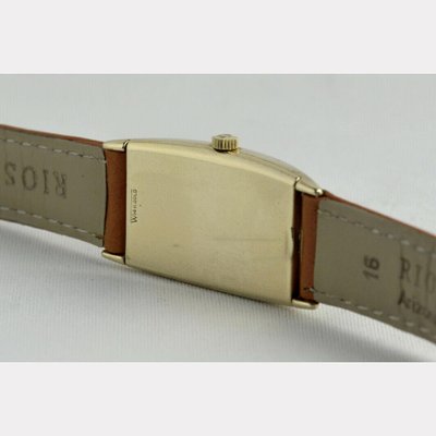 Rectangular Gold Case Watch from Omega, 1940s-LOB-692431