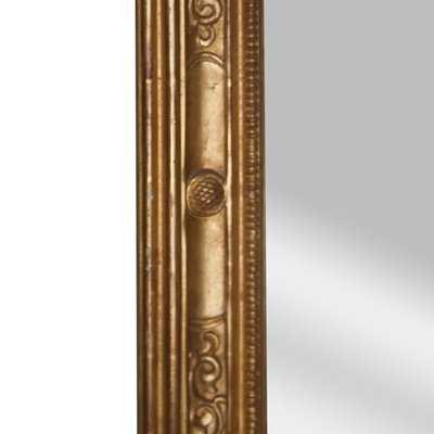 Rectangular Gold Hand Carved Wooden Mirror, Spain, 1970s-UZ-1003987