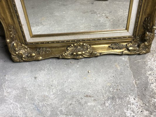 Rectangular Louis XV Style Mirror in Gilded Wood-RWZ-1293497