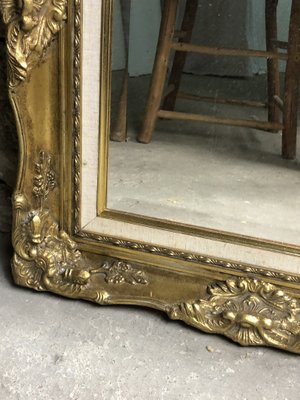 Rectangular Louis XV Style Mirror in Gilded Wood-RWZ-1293497