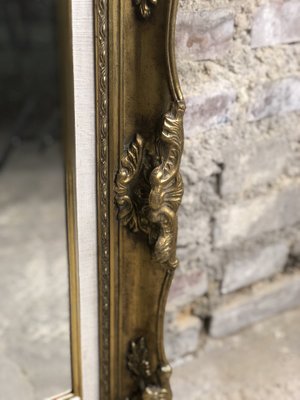 Rectangular Louis XV Style Mirror in Gilded Wood-RWZ-1293497