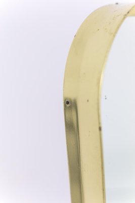 Rectangular Mirror in Brass, 1970s-CEJ-674357