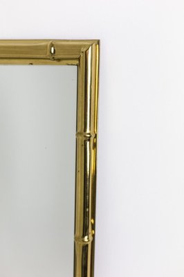 Rectangular Mirror in Gilt Brass, 1970s-CEJ-975046