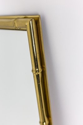 Rectangular Mirror in Gilt Brass, 1970s-CEJ-975046