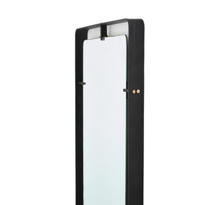 Rectangular Mirror with Black Metal Frame by Santambrogio E De Berti, 1950s-EZ-1811066