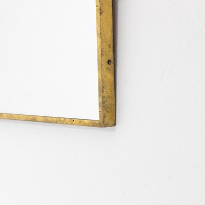 Rectangular Mirror with Brass Frame, 1950s-SXX-1808377