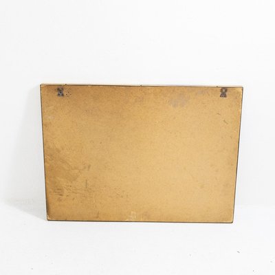 Rectangular Mirror with Brass Frame, 1950s-SXX-1808377