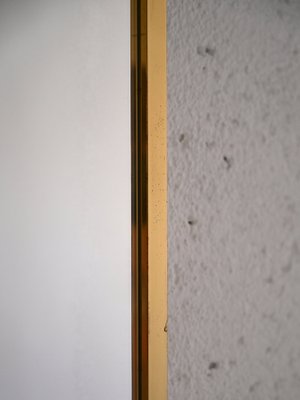 Rectangular Mirror with Golden and Black Metal Frame, 1950s-QWP-1754649