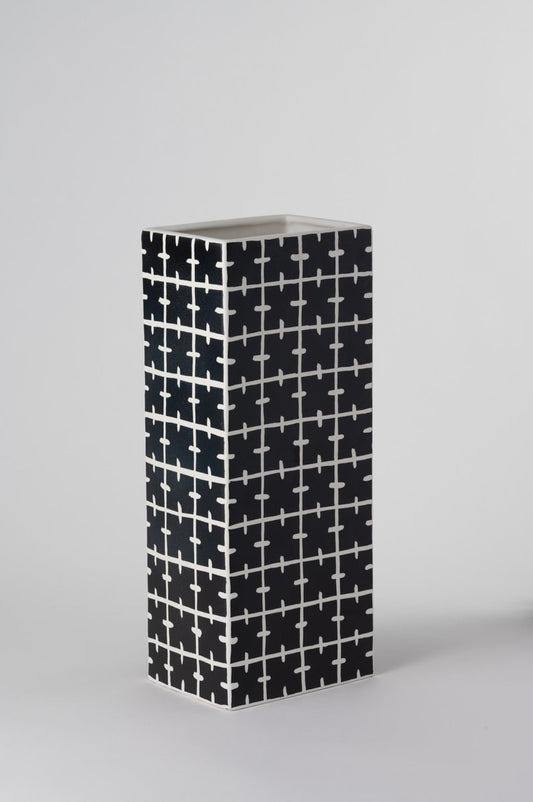 Rectangular Vase with Wax Decoration by Alvino Bagni for Nuove Forme SRL