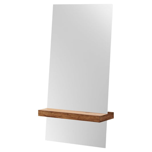 Rectangular Walnut Guillotine Mirror by Jeffrey Huyghe