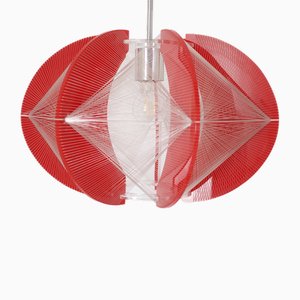 Red Acrylic Ceiling Lamp, 1970s-OWS-1750833