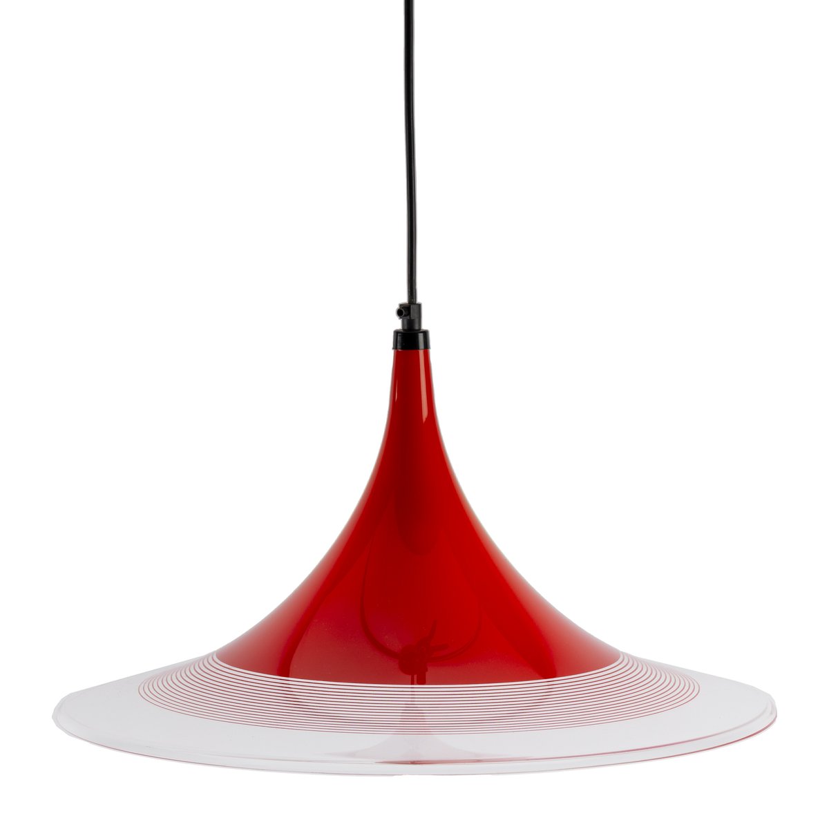 Red Acrylic Witchs Hat Ceiling Lamp