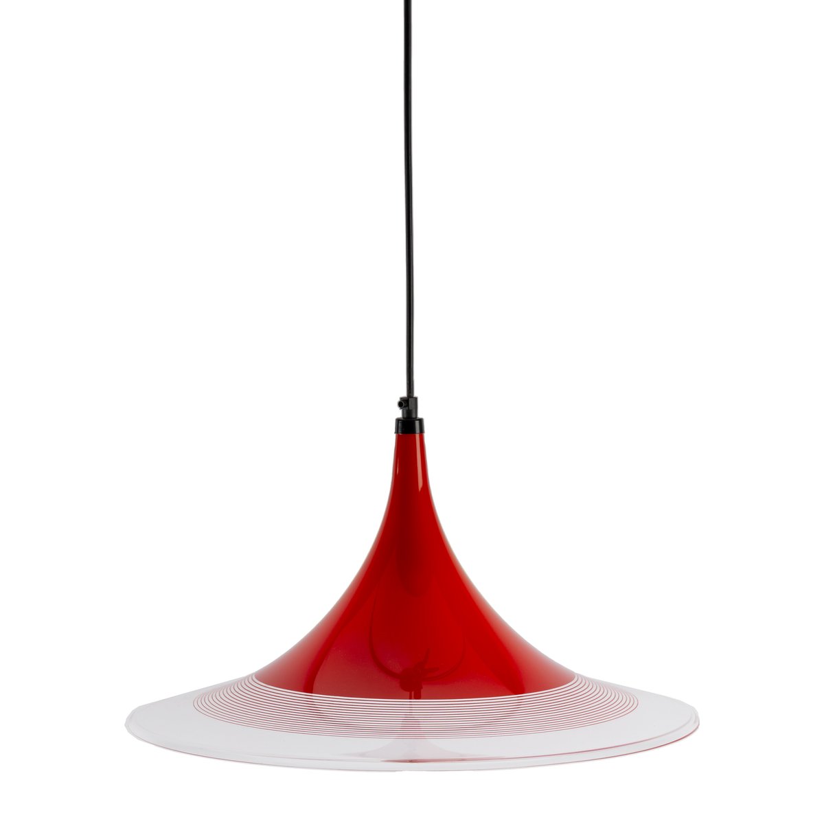 Red Acrylic Witchs Hat Ceiling Lamp