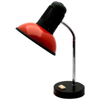 Red Adjustable Desk or Side Table Lamp from Massive, 1970s-MJY-1148913