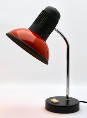 Red Adjustable Desk or Side Table Lamp from Massive, 1970s-MJY-1148913