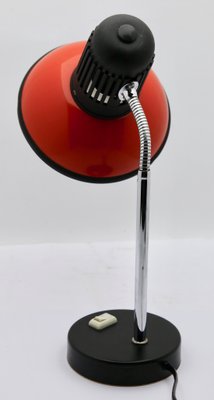 Red Adjustable Desk or Side Table Lamp from Massive, 1970s-MJY-1148913