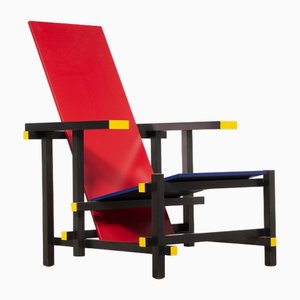 Red and Blue Chair by Gerrit Rietveld for Cassina, 1890s-ZCK-1884657