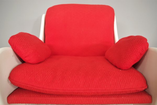 Red Armchairs, 1970, Set of 2-KNM-1374868