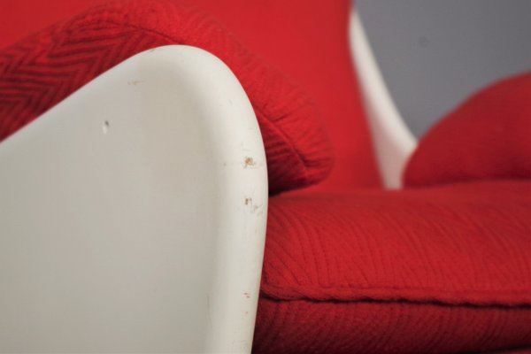 Red Armchairs, 1970, Set of 2-KNM-1374868