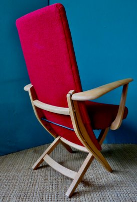 Red Armchairs, Denmark, 1955, Set of 2-AC-1377234