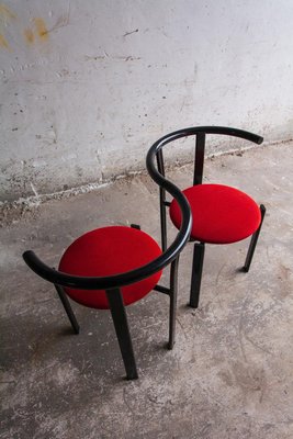 Red & Black Metal Chair-PDG-1999439