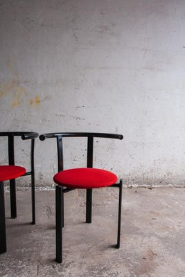 Red & Black Metal Chair-PDG-1999439