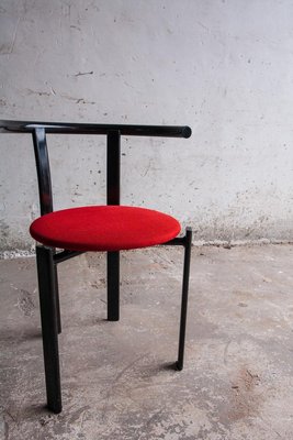 Red & Black Metal Chair-PDG-1999439