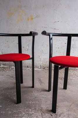 Red & Black Metal Chair-PDG-1999439