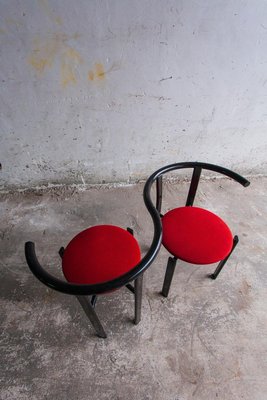 Red & Black Metal Chair-PDG-1999439