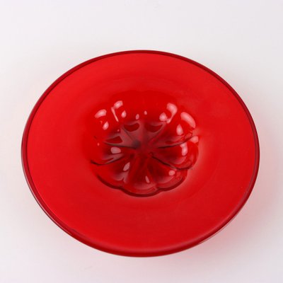 Red Blown Glass Bowl from Zecchin, Italy, 1920s-VMM-1693937