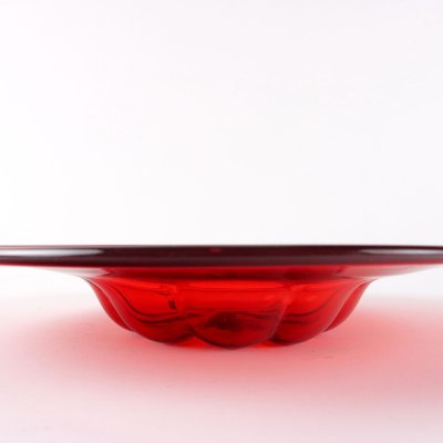 Red Blown Glass Bowl from Zecchin, Italy, 1920s-VMM-1693937