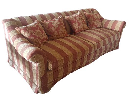 Red & Brown Camel 2-Seater Sofa, Set of 2-TCS-1347518