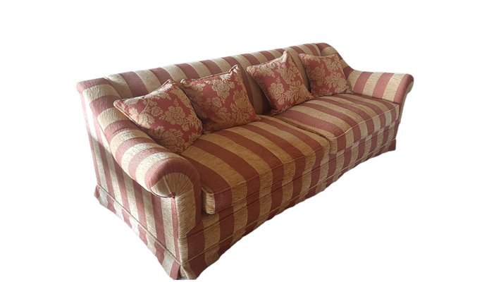 Red & Brown Camel 2-Seater Sofa, Set of 2-TCS-1347518