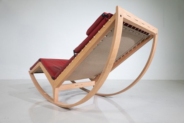 Red Canapo Rocking Chair attributed to Franco Albini for Cassina, Italy, 2010-FGA-1741965