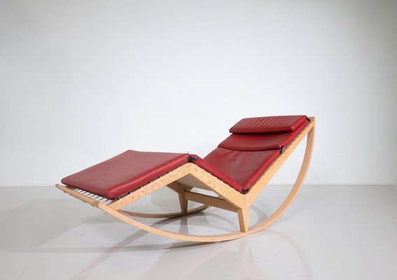 Red Canapo Rocking Chair attributed to Franco Albini for Cassina, Italy, 2010-FGA-1741965