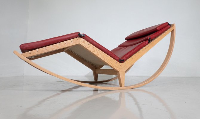 Red Canapo Rocking Chair attributed to Franco Albini for Cassina, Italy, 2010-FGA-1741965