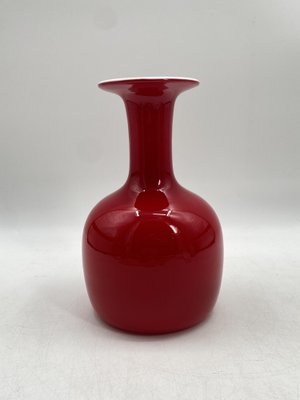 Red Carnaby Glass Vase by Per Lütken for Holmegaard, 1960s-CZ-1801246