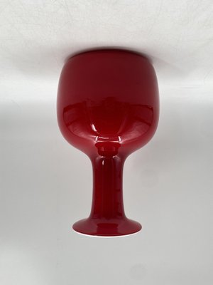 Red Carnaby Glass Vase by Per Lütken for Holmegaard, 1960s-CZ-1801246