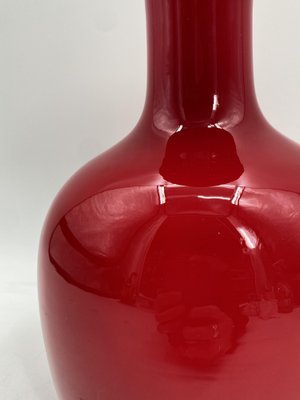 Red Carnaby Glass Vase by Per Lütken for Holmegaard, 1960s-CZ-1801246