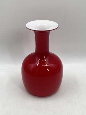 Red Carnaby Glass Vase by Per Lütken for Holmegaard, 1960s-CZ-1801246