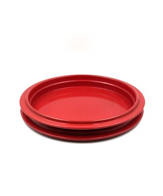 Red Centerpiece / Tray by Gianfranco Frattini, Italy, 1970s-TXN-1386129