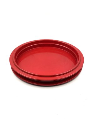 Red Centerpiece / Tray by Gianfranco Frattini, Italy, 1970s-TXN-1386129