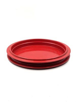 Red Centerpiece / Tray by Gianfranco Frattini, Italy, 1970s-TXN-1386129