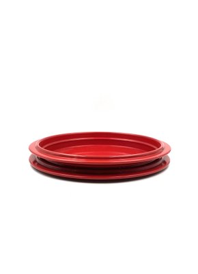 Red Centerpiece / Tray by Gianfranco Frattini, Italy, 1970s-TXN-1386129