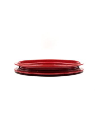 Red Centerpiece / Tray by Gianfranco Frattini, Italy, 1970s-TXN-1386129