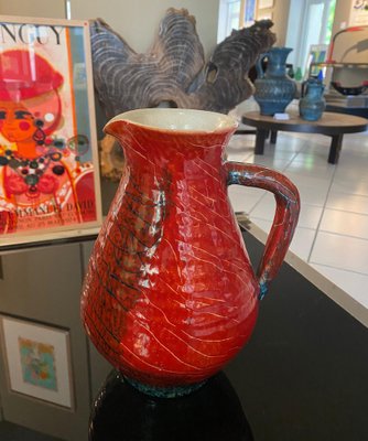 Red Ceramic Pitcher from Accolay-TEP-1321783