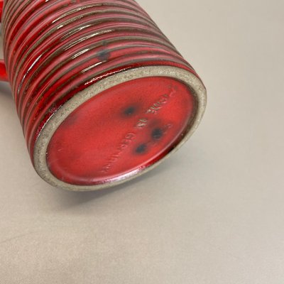 Red Ceramic Studio Pottery Vase from Marei Keramik, Germany, 1970-QZ-1120672