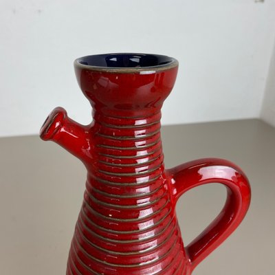 Red Ceramic Studio Pottery Vase from Marei Keramik, Germany, 1970-QZ-1120672