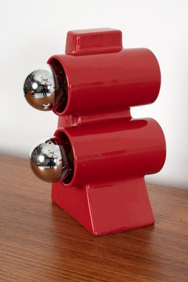 Red Ceramic Table Lamp-OKG-2031877